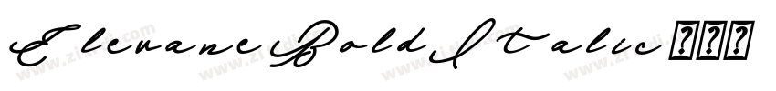 Elevane BoldItalic字体转换